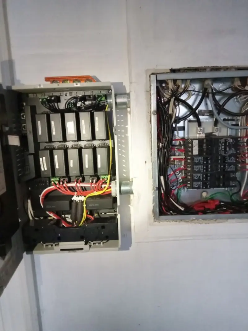 Electrical panel upgrade completed for Security Camera Wiring in Lake St. Louis